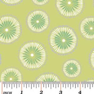 DORI - Tie-Dye in Kiwi Green - Contemporary Dots Cotton Quilt Fabric - by Mitzi
